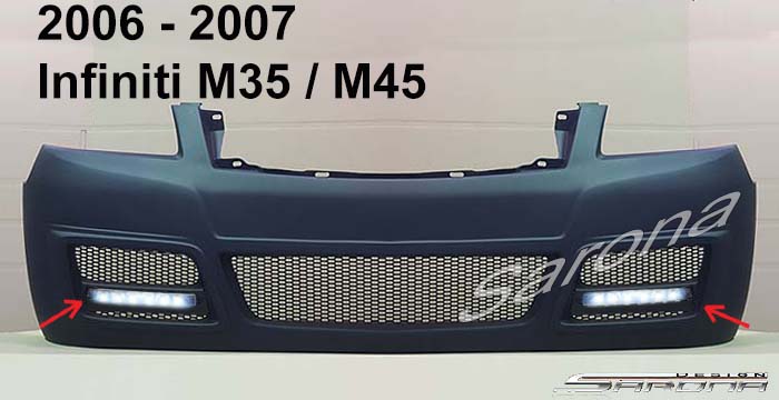 Custom Infiniti M35  Sedan Front Bumper (2006 - 2007) - $550.00 (Part #IF-013-FB)